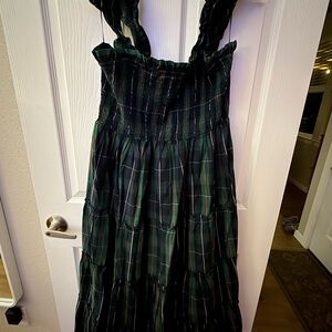 Crown & Ivy Green and Red Plaid Dress